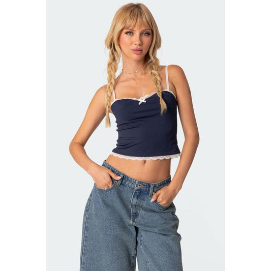 Alara Lace Trim Tank Top
